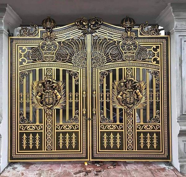 Cổng phù diêu mẫu 4 hình song kỳ lân hút tài lộc và lợi phong thủy